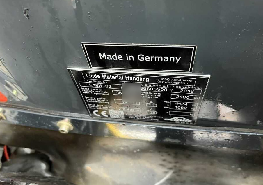Linde E16H-02 - Elektrický vysokozdvižný vozík: obrázok 4 Linde E16H-02 - Elektrický vysokozdvižný vozík: obrázok 4