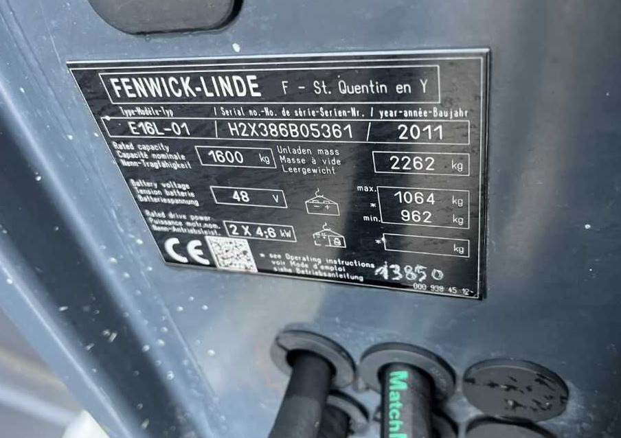 Linde E16L-02 - Elektrický vysokozdvižný vozík: obrázok 4 Linde E16L-02 - Elektrický vysokozdvižný vozík: obrázok 4
