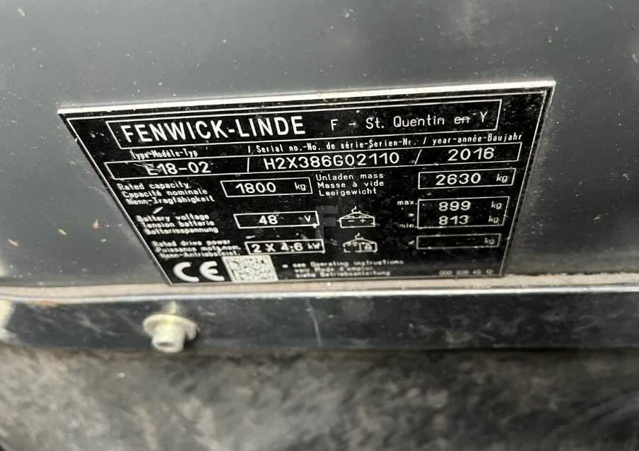 Linde E18-02 - Elektrický vysokozdvižný vozík: obrázok 4 Linde E18-02 - Elektrický vysokozdvižný vozík: obrázok 4