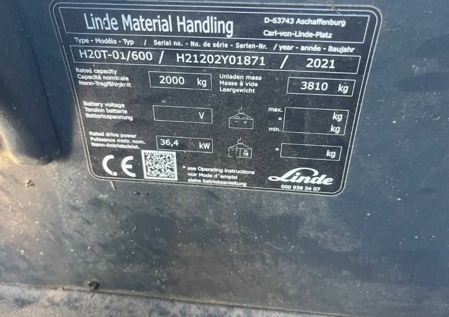 Linde H20T-01/600 - Plynový vysokozdvižný vozík: obrázok 4 Linde H20T-01/600 - Plynový vysokozdvižný vozík: obrázok 4