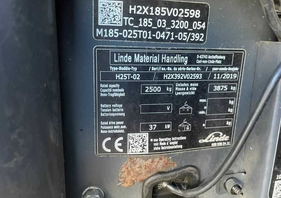 Linde H25T-02 - Plynový vysokozdvižný vozík: obrázok 4 Linde H25T-02 - Plynový vysokozdvižný vozík: obrázok 4