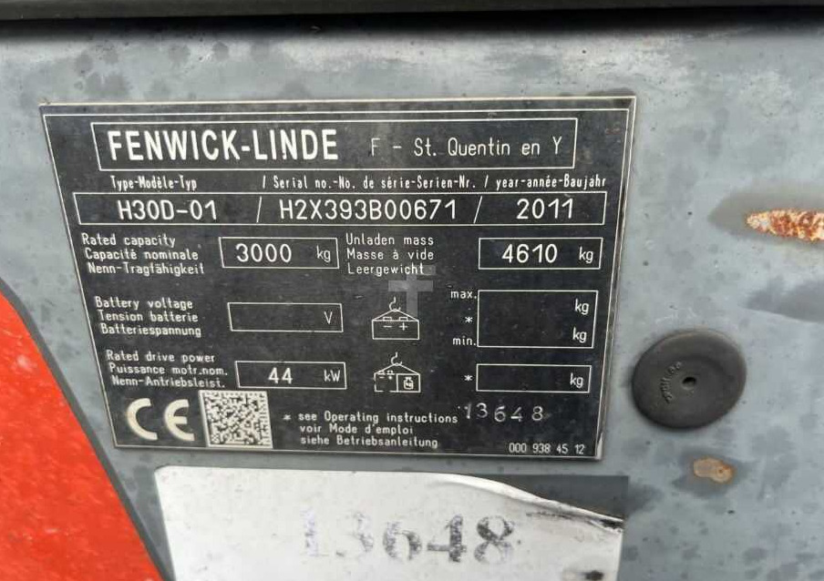 Linde H30D-01 - Dieselový vysokozdvižný vozík: obrázok 4 Linde H30D-01 - Dieselový vysokozdvižný vozík: obrázok 4