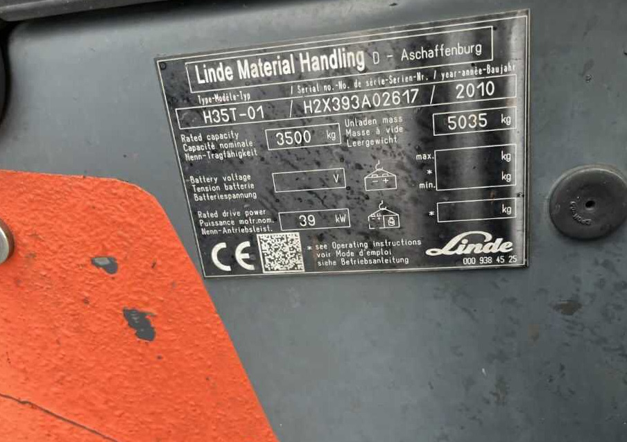 Linde H35T-01 - Plynový vysokozdvižný vozík: obrázok 4 Linde H35T-01 - Plynový vysokozdvižný vozík: obrázok 4