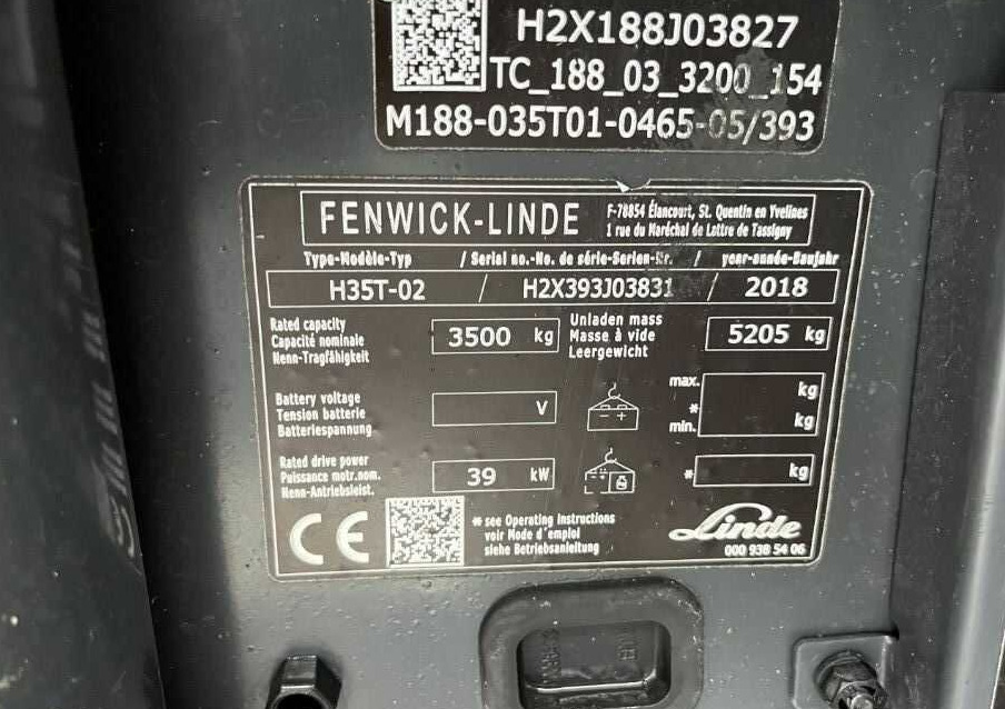 Linde H35T-02 - Plynový vysokozdvižný vozík: obrázok 4 Linde H35T-02 - Plynový vysokozdvižný vozík: obrázok 4