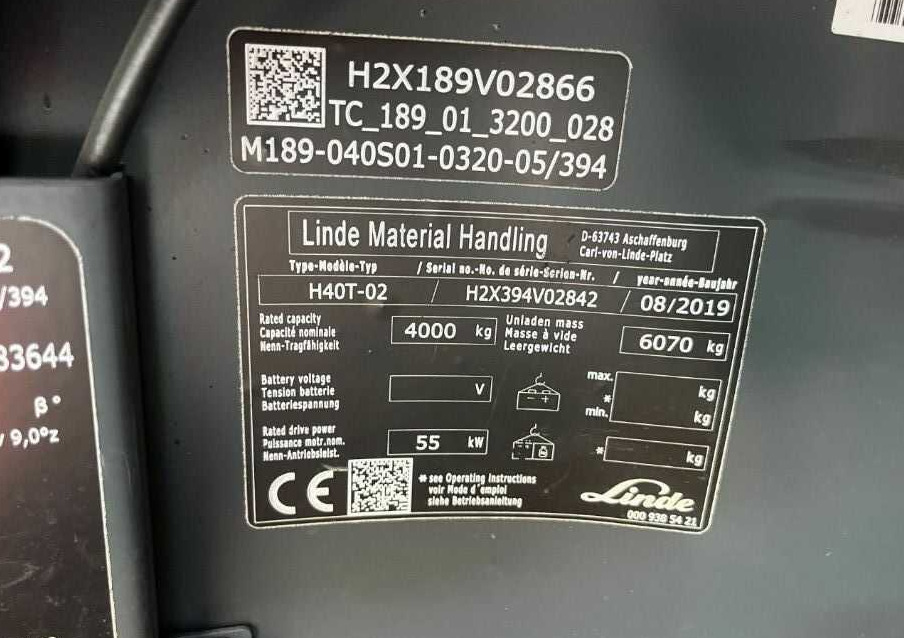 Linde H40T-02 - Plynový vysokozdvižný vozík: obrázok 4 Linde H40T-02 - Plynový vysokozdvižný vozík: obrázok 4