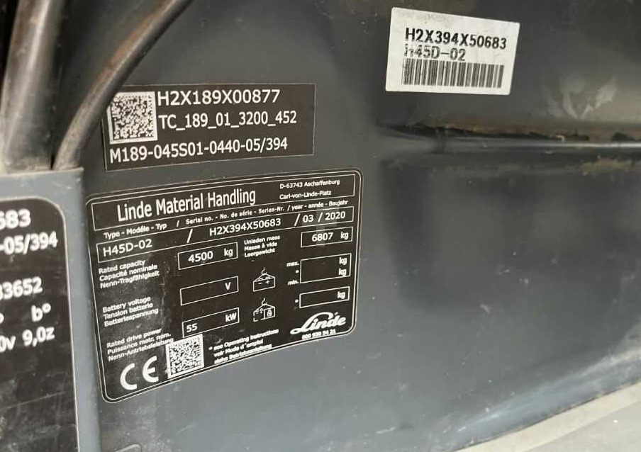 Linde H45D-02 - Dieselový vysokozdvižný vozík: obrázok 4 Linde H45D-02 - Dieselový vysokozdvižný vozík: obrázok 4