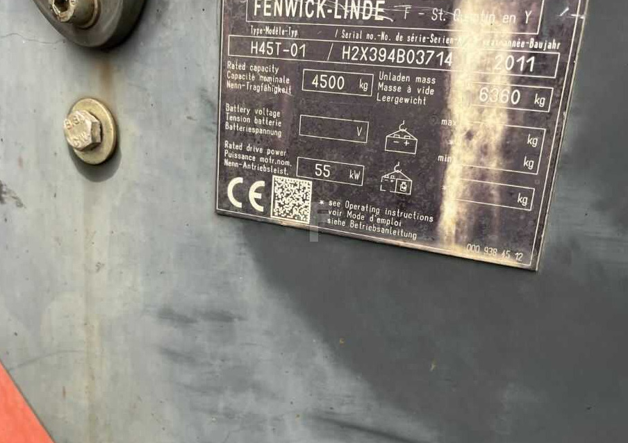 Linde H45T-01 - Plynový vysokozdvižný vozík: obrázok 4 Linde H45T-01 - Plynový vysokozdvižný vozík: obrázok 4