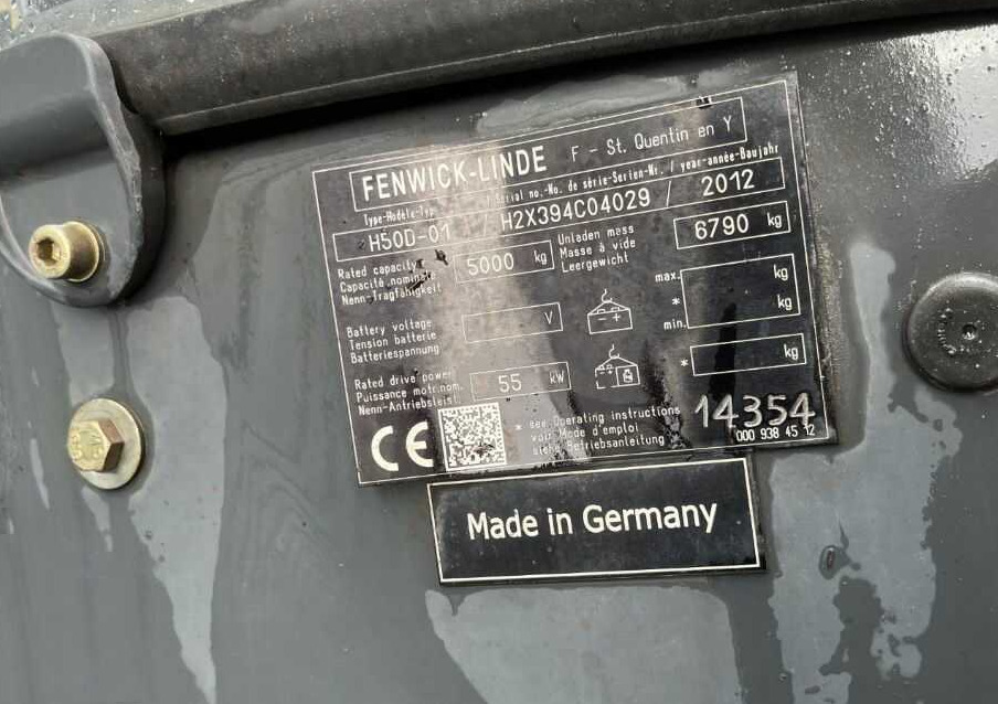 Linde H50D-01 - Dieselový vysokozdvižný vozík: obrázok 4 Linde H50D-01 - Dieselový vysokozdvižný vozík: obrázok 4