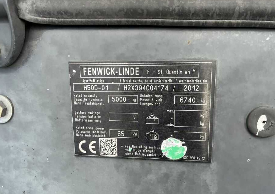 Linde H50D-01 - Dieselový vysokozdvižný vozík: obrázok 4 Linde H50D-01 - Dieselový vysokozdvižný vozík: obrázok 4