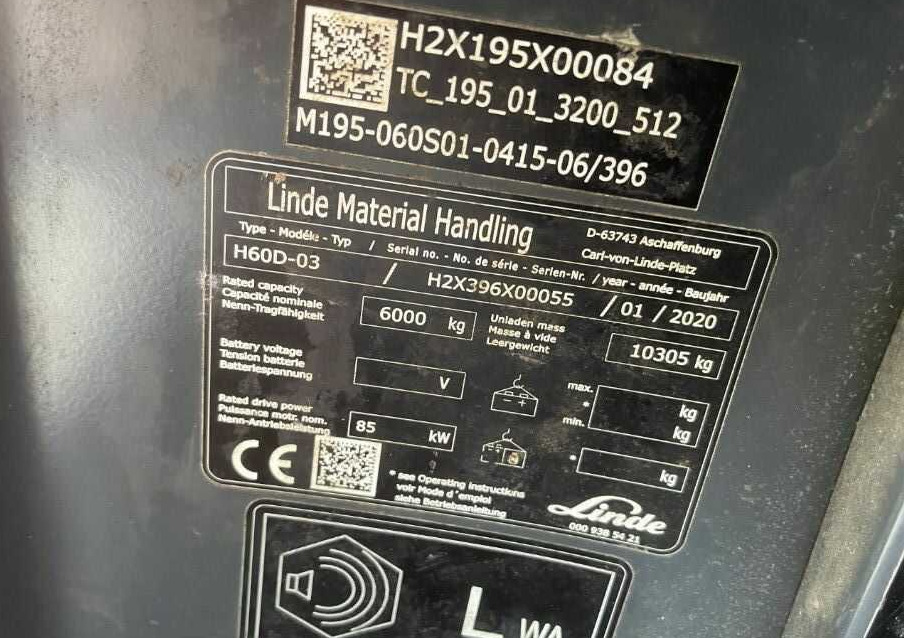 Linde H60D-03 - Dieselový vysokozdvižný vozík: obrázok 4 Linde H60D-03 - Dieselový vysokozdvižný vozík: obrázok 4