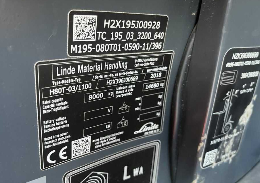 Linde H80T-03/1100 - Plynový vysokozdvižný vozík: obrázok 4 Linde H80T-03/1100 - Plynový vysokozdvižný vozík: obrázok 4