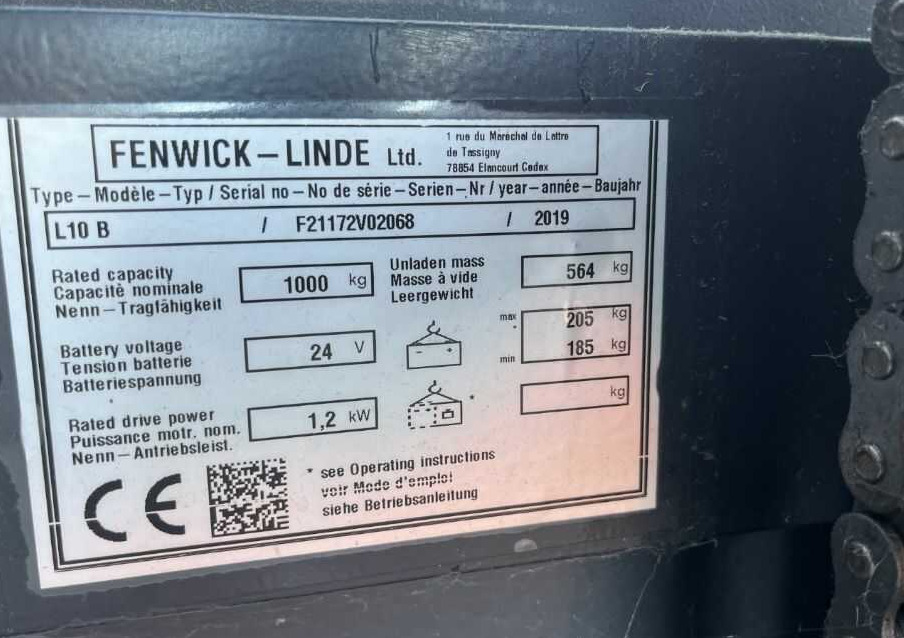 Linde L10B - Stohovač: obrázok 4 Linde L10B - Stohovač: obrázok 4