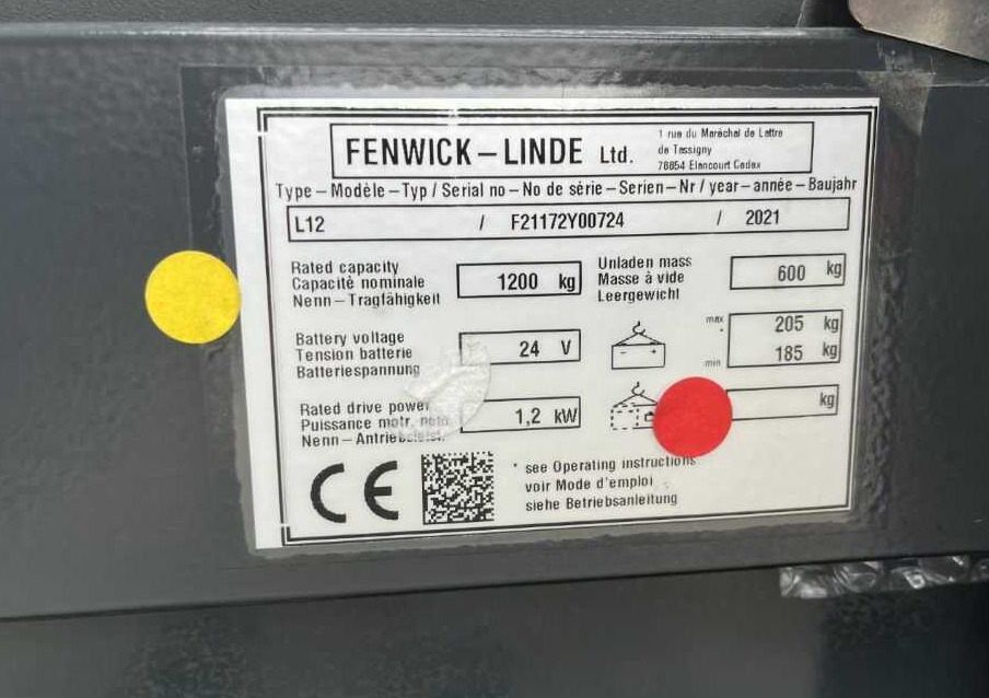 Linde L12 - Stohovač: obrázok 4 Linde L12 - Stohovač: obrázok 4