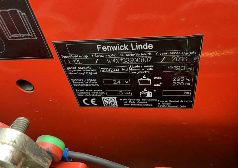 Linde L12L - Stohovač: obrázok 4 Linde L12L - Stohovač: obrázok 4