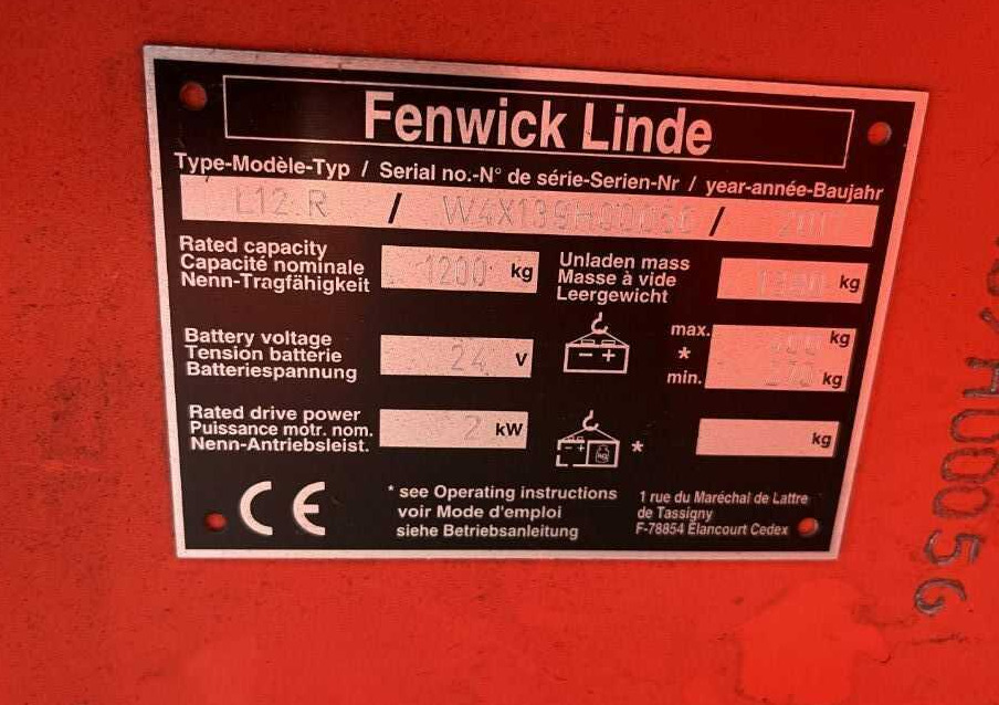 Linde L12R - Stohovač: obrázok 4 Linde L12R - Stohovač: obrázok 4