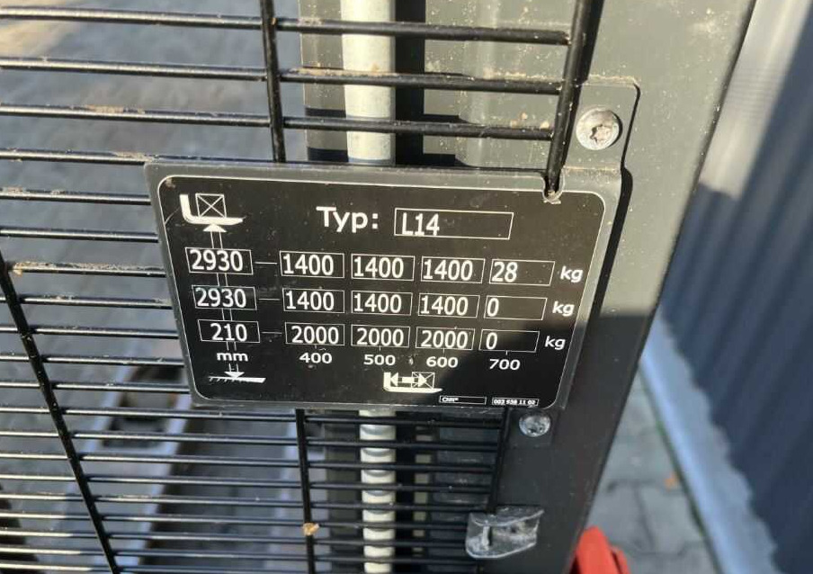 Linde L14 - Stohovač: obrázok 5 Linde L14 - Stohovač: obrázok 5