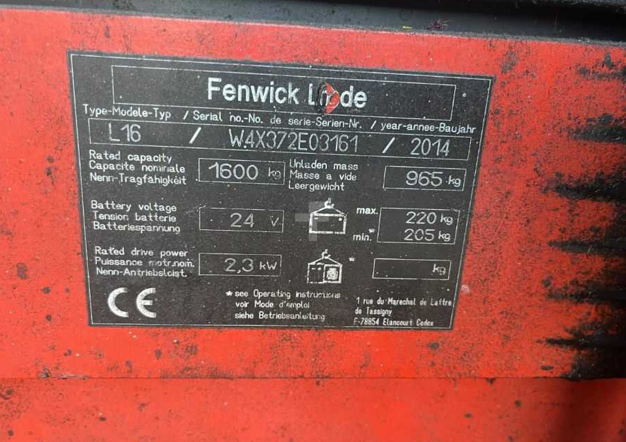 Linde L16 - Stohovač: obrázok 4 Linde L16 - Stohovač: obrázok 4