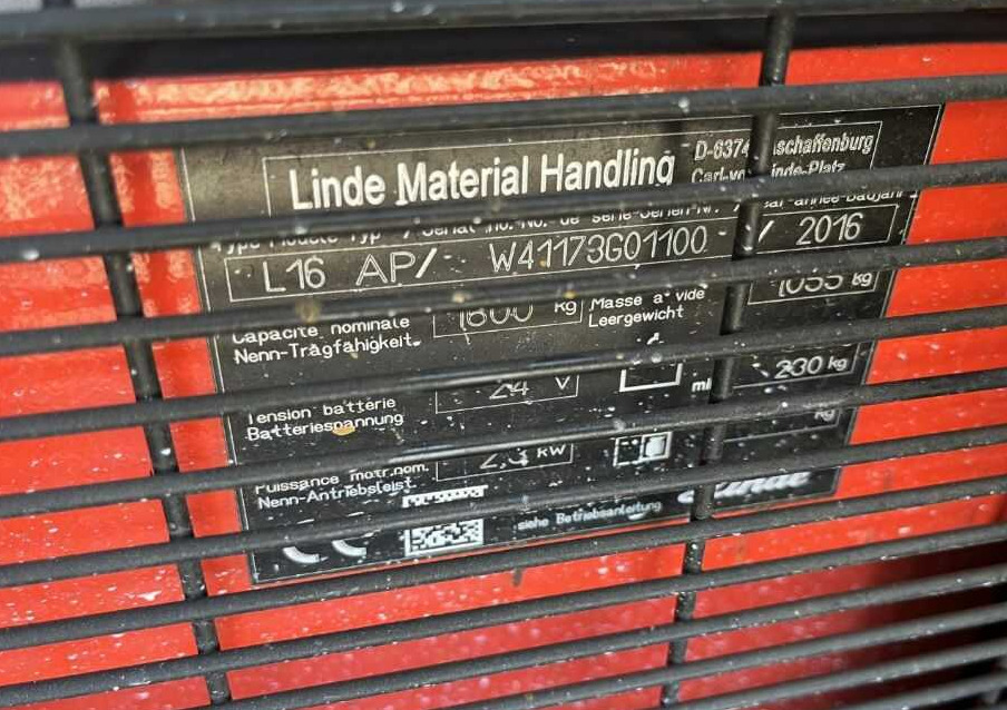 Linde L16AP - Stohovač: obrázok 4 Linde L16AP - Stohovač: obrázok 4