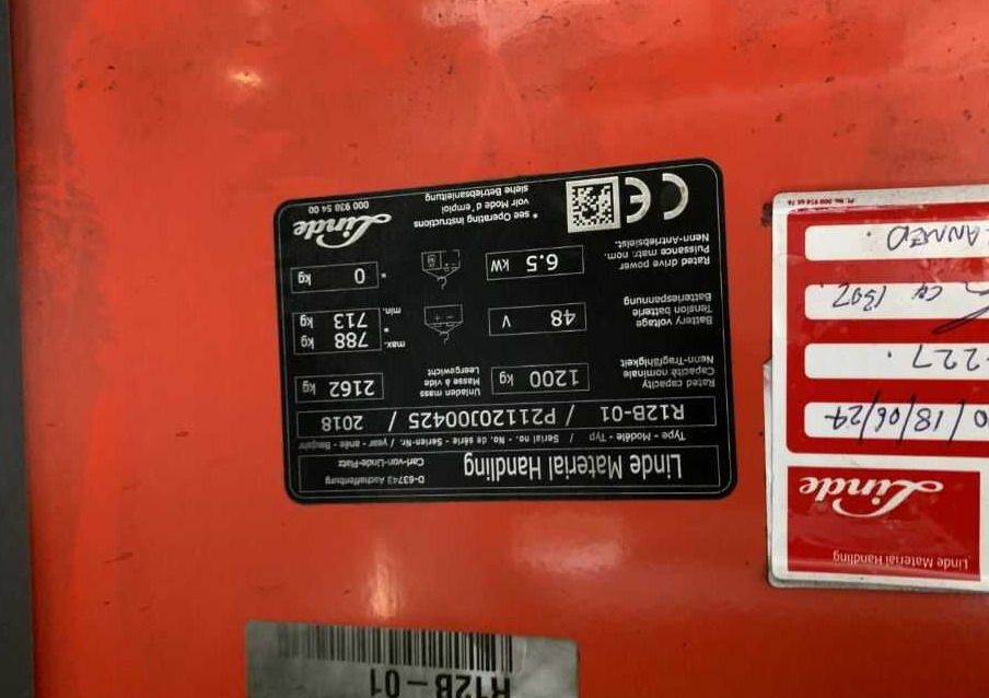 Linde R12B - Skladový zakladač: obrázok 4 Linde R12B - Skladový zakladač: obrázok 4
