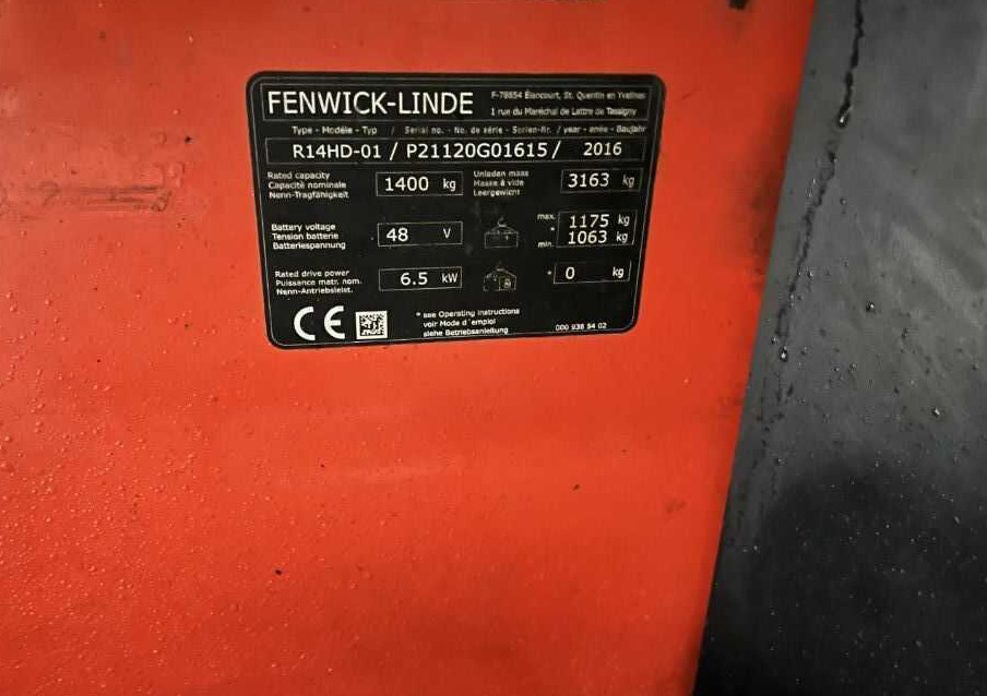 Linde R14HD - Skladový zakladač: obrázok 1 Linde R14HD - Skladový zakladač: obrázok 1