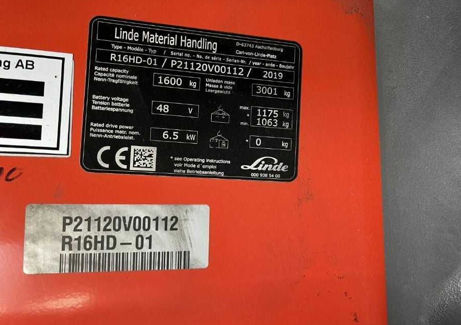 Linde R16HD-01 - Skladový zakladač: obrázok 4 Linde R16HD-01 - Skladový zakladač: obrázok 4