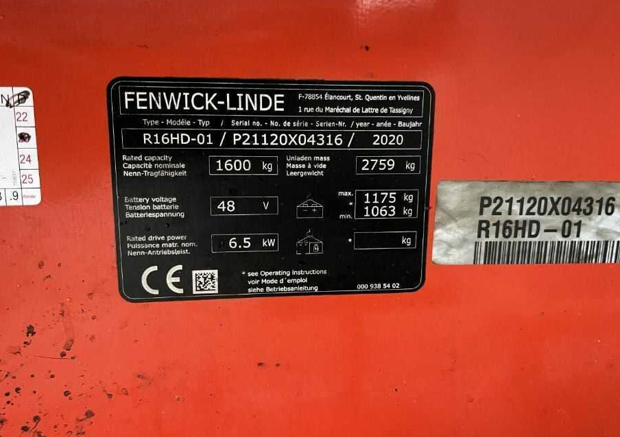 Linde R16HD-01 - Skladový zakladač: obrázok 4 Linde R16HD-01 - Skladový zakladač: obrázok 4