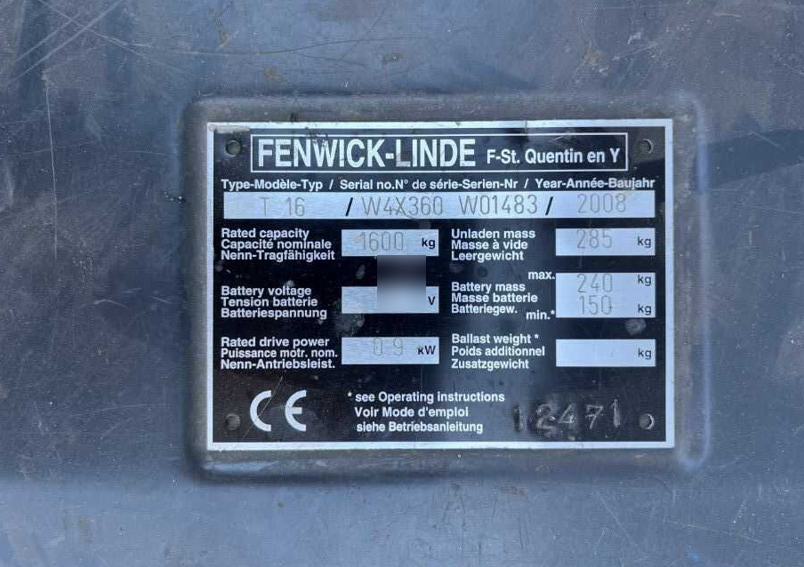 Linde T16 - Paletový vozík: obrázok 4 Linde T16 - Paletový vozík: obrázok 4