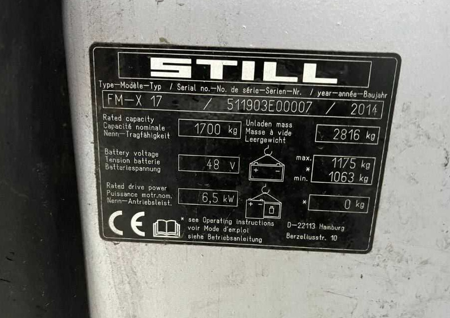 Still FM-X17 - Skladový zakladač: obrázok 4 Still FM-X17 - Skladový zakladač: obrázok 4