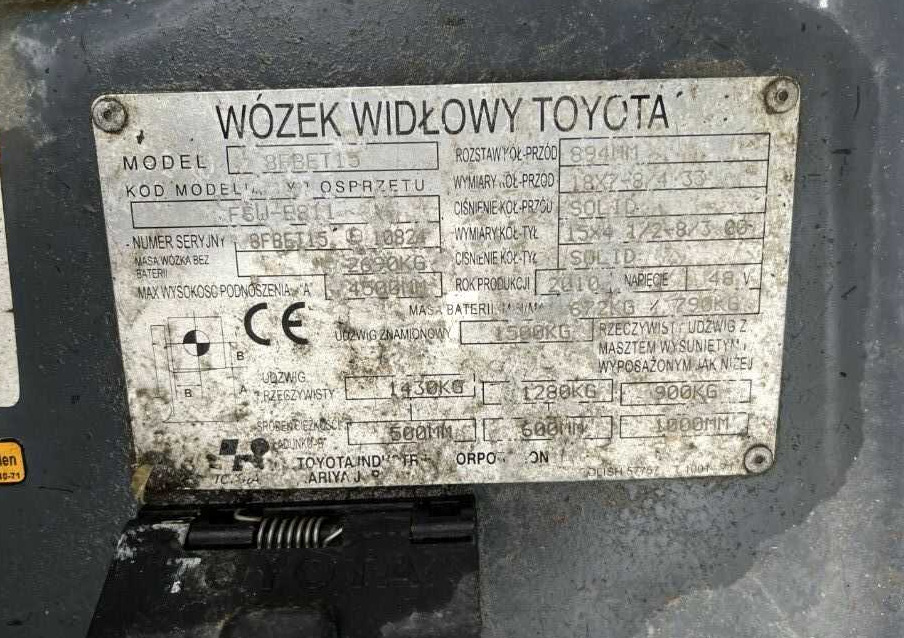 Toyota 8FBET15 - Elektrický vysokozdvižný vozík: obrázok 4 Toyota 8FBET15 - Elektrický vysokozdvižný vozík: obrázok 4