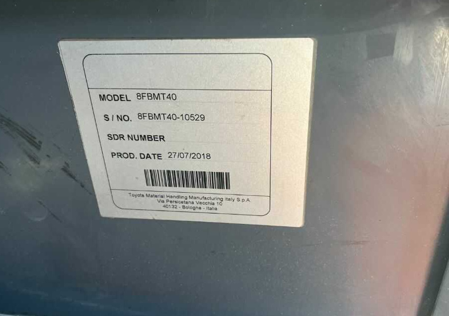 Toyota 8FBMT40 - Elektrický vysokozdvižný vozík: obrázok 4 Toyota 8FBMT40 - Elektrický vysokozdvižný vozík: obrázok 4