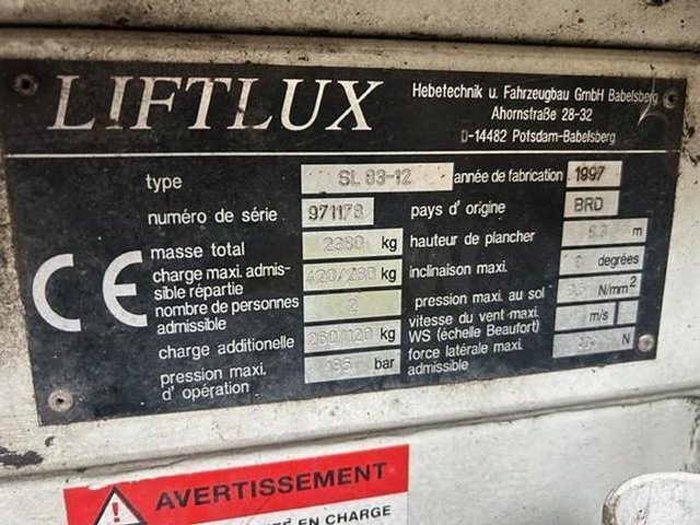 Liftlux - Pracovná plošina: obrázok 5 Liftlux - Pracovná plošina: obrázok 5