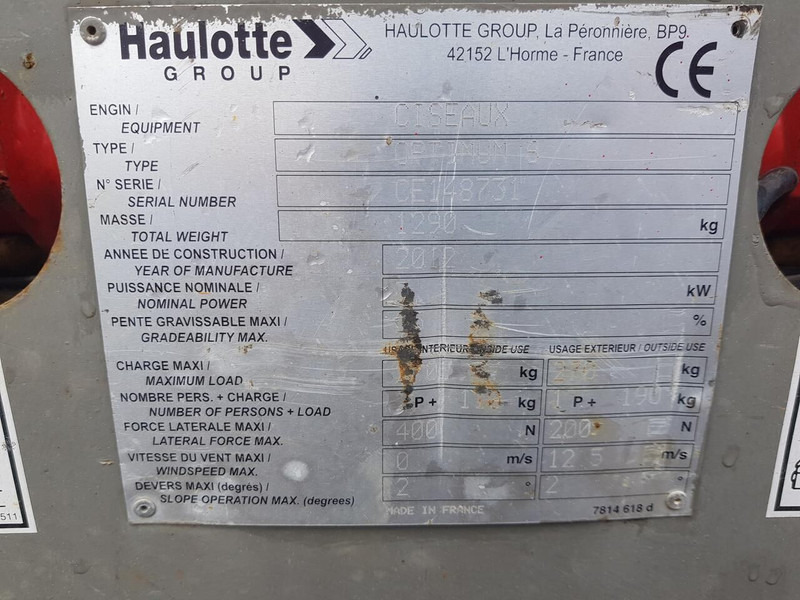 Haulotte Optium 6 - Samohybná plošiny: obrázok 3 Haulotte Optium 6 - Samohybná plošiny: obrázok 3