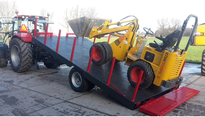 Oprijwagen 10 ton - Plošinový/ Valníkový príves: obrázok 2 Oprijwagen 10 ton - Plošinový/ Valníkový príves: obrázok 2