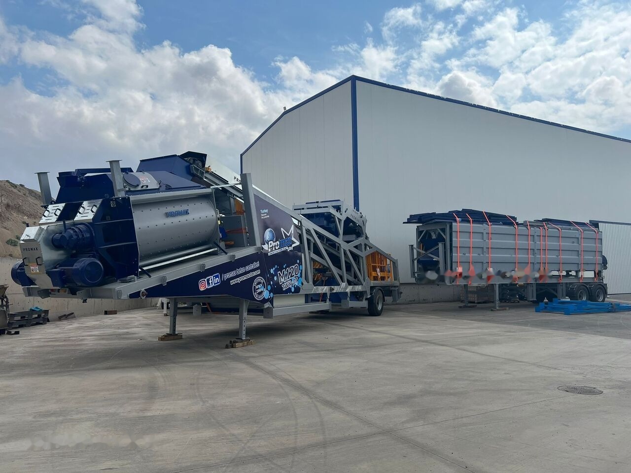 Promax Mobile Concrete Batching Plant PROMAX M120-TWN DT (120m³/h) - Betonáreň: obrázok 1 Promax Mobile Concrete Batching Plant PROMAX M120-TWN DT (120m³/h) - Betonáreň: obrázok 1