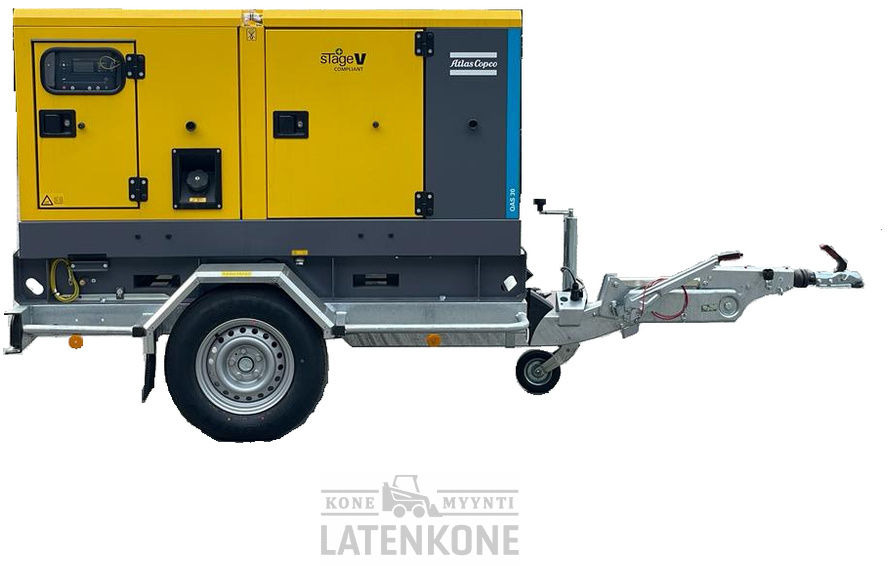 Atlas Copco QAS 30 50 Hz Generaattori StageV vetovarustuksella - Elektrický generátor: obrázok 1 Atlas Copco QAS 30 50 Hz Generaattori StageV vetovarustuksella - Elektrický generátor: obrázok 1