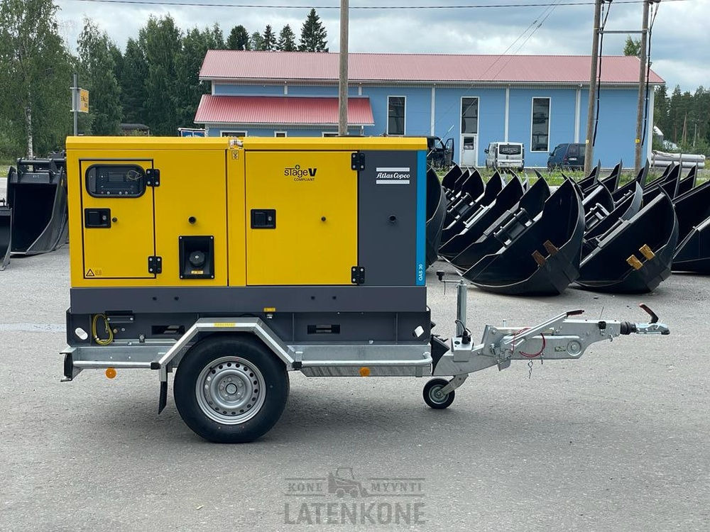 Atlas Copco QAS 30 50 Hz Generaattori StageV vetovarustuksella - Elektrický generátor: obrázok 2 Atlas Copco QAS 30 50 Hz Generaattori StageV vetovarustuksella - Elektrický generátor: obrázok 2