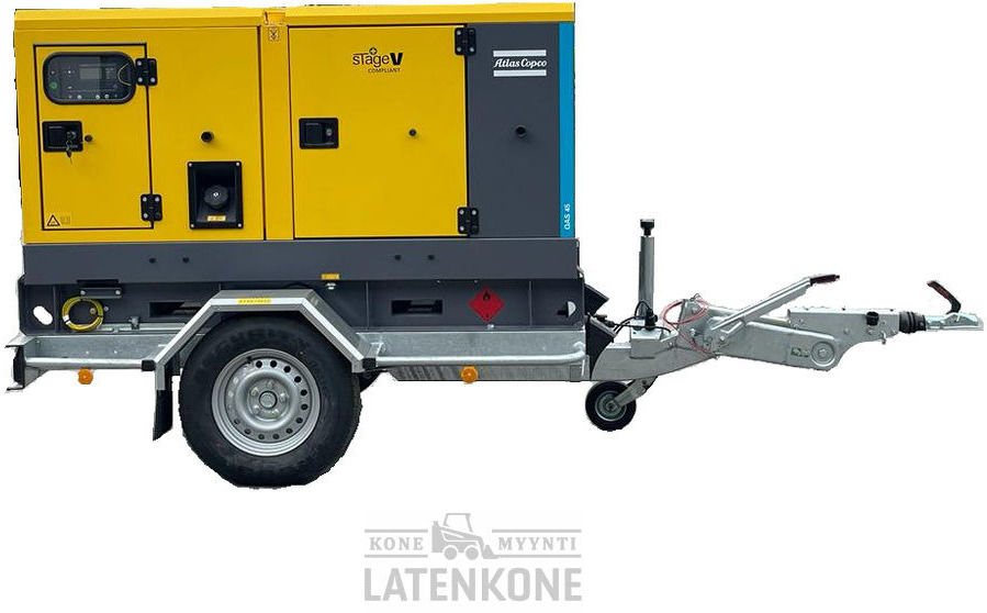 Atlas Copco QAS 45 50 Hz Generaattori StageV vetovarustuksella - Elektrický generátor: obrázok 1 Atlas Copco QAS 45 50 Hz Generaattori StageV vetovarustuksella - Elektrický generátor: obrázok 1