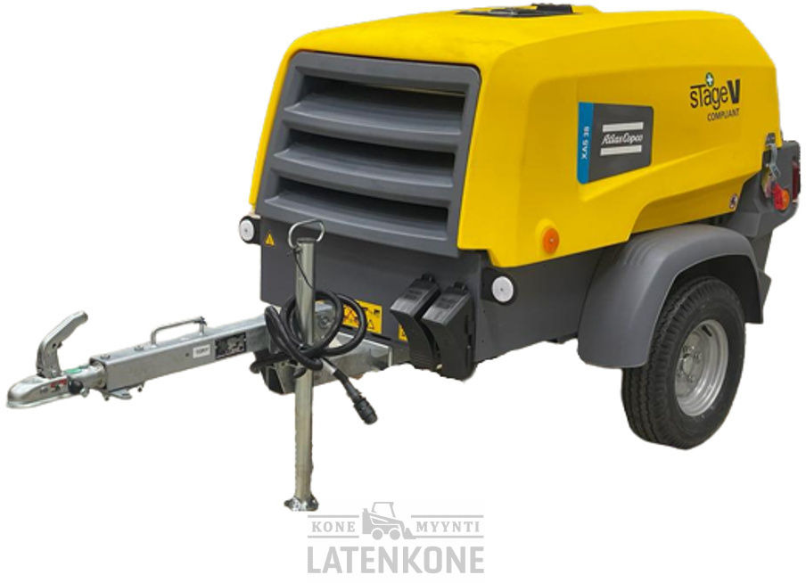 Atlas Copco XAS 38 StV Vaunukompressori UUSI - Vzduchový kompresor: obrázok 1 Atlas Copco XAS 38 StV Vaunukompressori UUSI - Vzduchový kompresor: obrázok 1