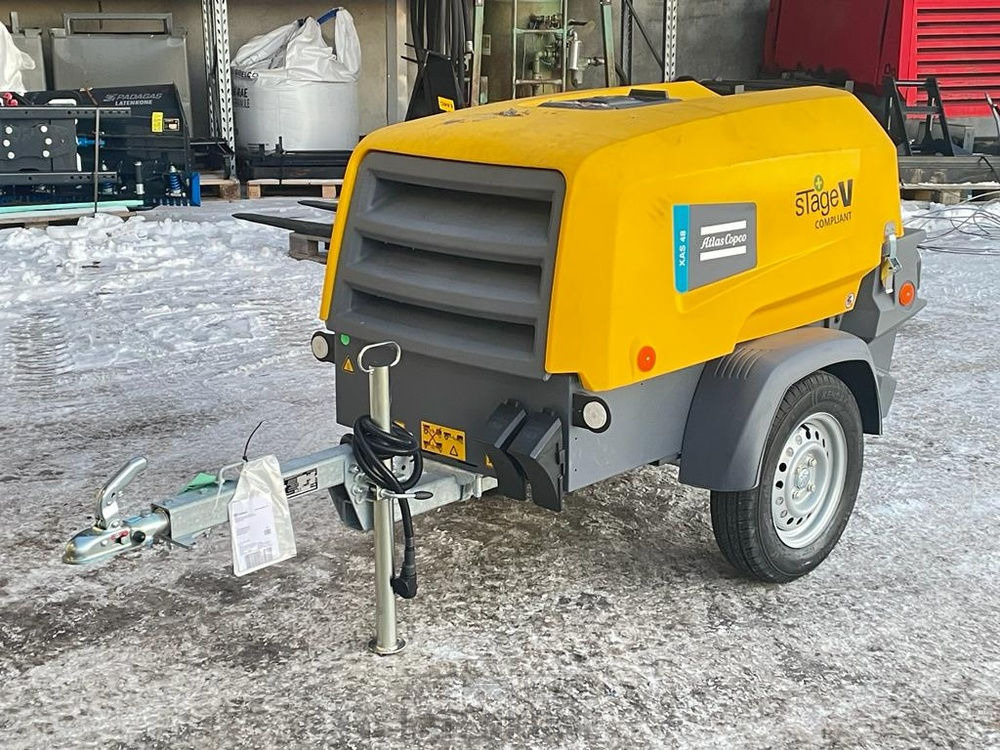 Atlas Copco XAS 48 StV Vaunukompressori UUSI - Vzduchový kompresor: obrázok 1 Atlas Copco XAS 48 StV Vaunukompressori UUSI - Vzduchový kompresor: obrázok 1