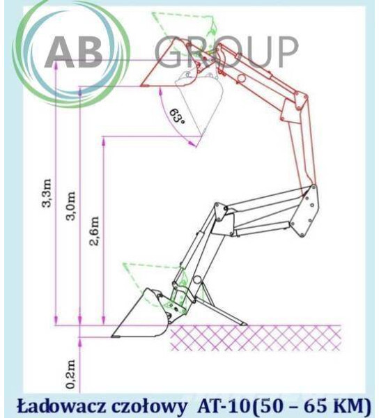 Hydrometal ładowacz czołowy AT-10 - Predný nakladač na traktor: obrázok 1 Hydrometal ładowacz czołowy AT-10 - Predný nakladač na traktor: obrázok 1