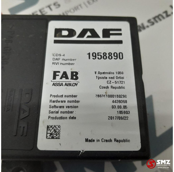 DAF Occ ECU CDS4 regeleenheid DAF - Riadiaca jednotka pre Nákladné auto: obrázok 5 DAF Occ ECU CDS4 regeleenheid DAF - Riadiaca jednotka pre Nákladné auto: obrázok 5