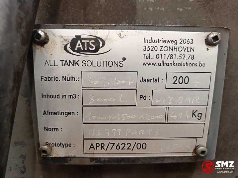 Diversen Occ brandstoftank 3000L met pompinstallatie - Palivová nádrž pre Nákladné auto: obrázok 4 Diversen Occ brandstoftank 3000L met pompinstallatie - Palivová nádrž pre Nákladné auto: obrázok 4