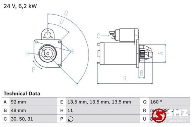 Mercedes-Benz Starter mercedes actros - Štartér pre Nákladné auto: obrázok 3 Mercedes-Benz Starter mercedes actros - Štartér pre Nákladné auto: obrázok 3
