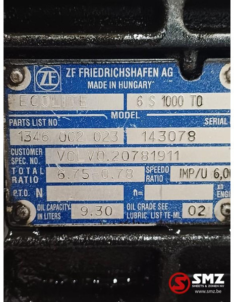 Volvo Occ versnellingsbak 6S1000TO Volvo - Prevodovka pre Nákladné auto: obrázok 5 Volvo Occ versnellingsbak 6S1000TO Volvo - Prevodovka pre Nákladné auto: obrázok 5