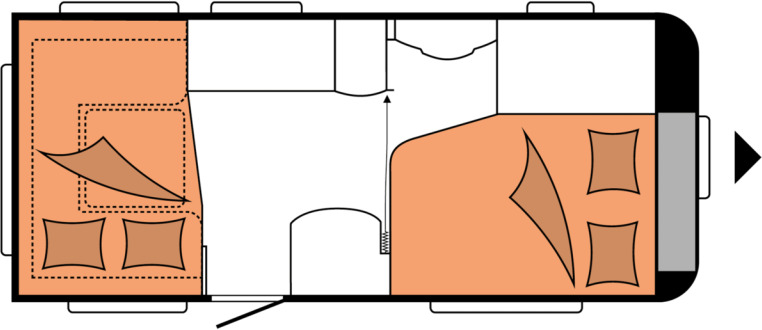 DE LUXE 460 UFe - Obytný príves: obrázok 2 DE LUXE 460 UFe - Obytný príves: obrázok 2