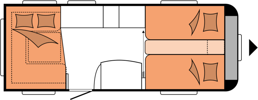 DE LUXE 540 UL - Obytný príves: obrázok 2 DE LUXE 540 UL - Obytný príves: obrázok 2