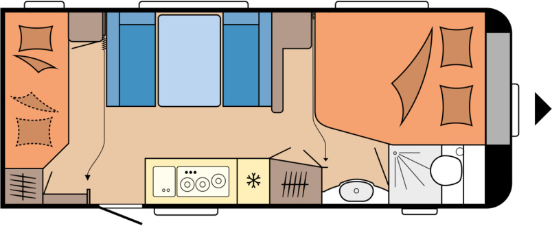 DE LUXE 560 KMFe - Obytný príves: obrázok 1 DE LUXE 560 KMFe - Obytný príves: obrázok 1