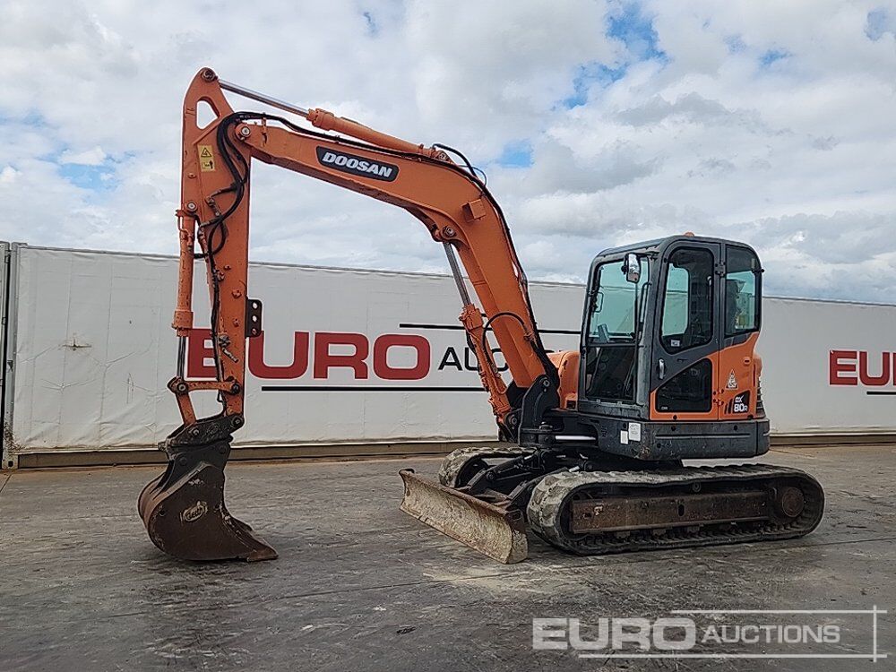 2011 Doosan DX80R - Mini rýpadlo: obrázok 1 2011 Doosan DX80R - Mini rýpadlo: obrázok 1