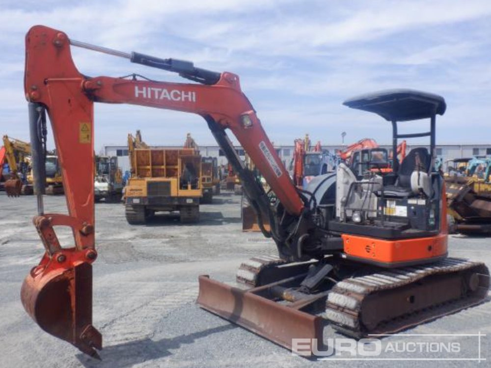 2013 Hitachi ZX40U-5A Rubber Block Pads, Blade, Offset, Bucket - Mini rýpadlo: obrázok 1 2013 Hitachi ZX40U-5A Rubber Block Pads, Blade, Offset, Bucket - Mini rýpadlo: obrázok 1
