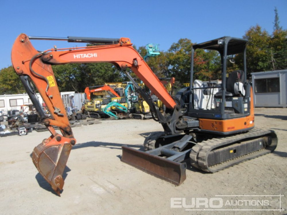 2013 Hitachi ZX40U-5A Rubber Tracks, Blade, Piped, Offset, Canopy - Mini rýpadlo: obrázok 1 2013 Hitachi ZX40U-5A Rubber Tracks, Blade, Piped, Offset, Canopy - Mini rýpadlo: obrázok 1